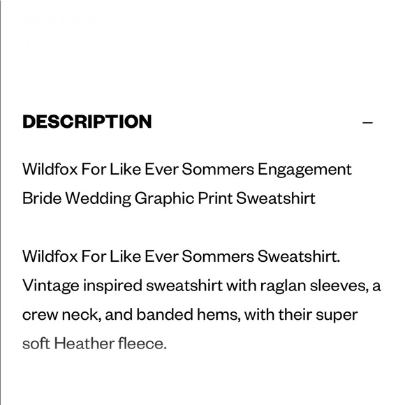 NWT Wildfox For Like Ever sweatshirt - Picture 12 of 14